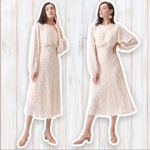 Chicwish cream colored dress